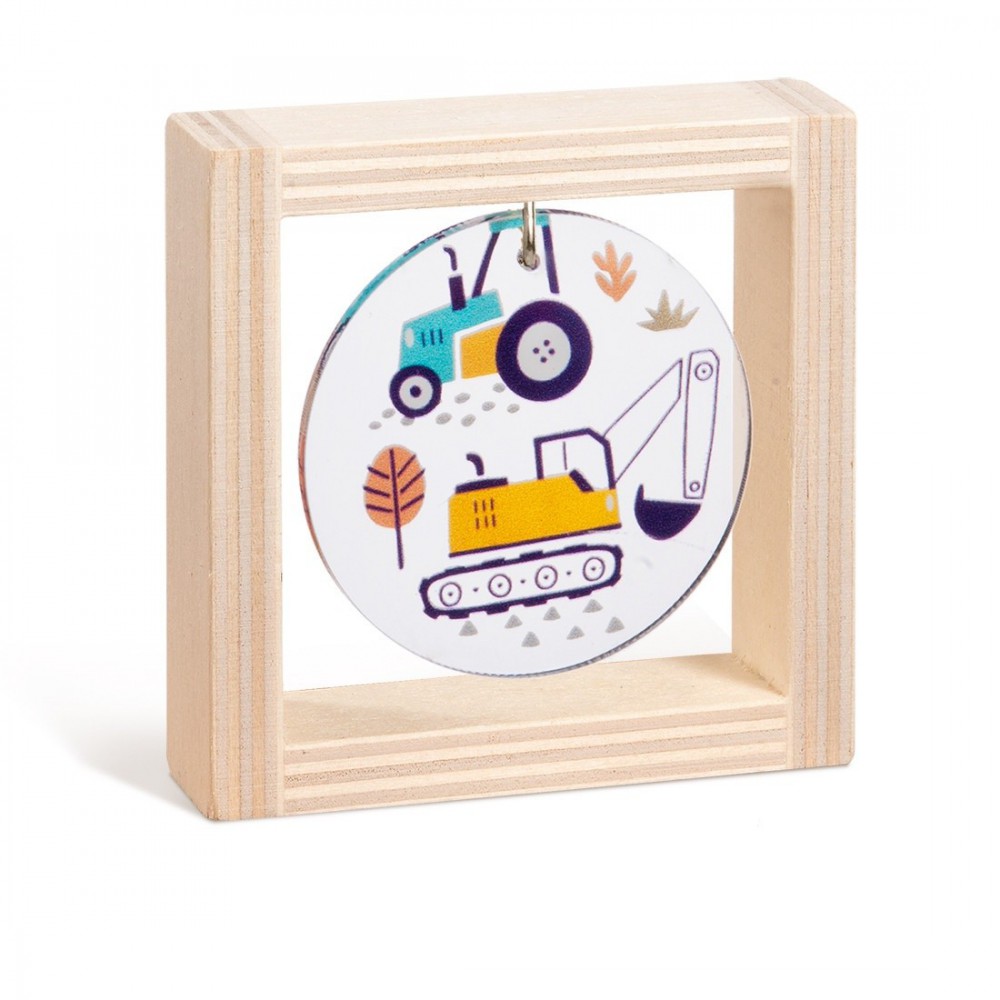 Ξύλινο καδράκι με plexiglass 