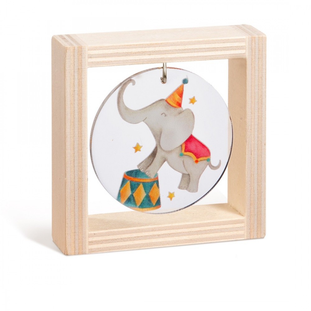 Ξύλινο καδράκι με plexiglass 