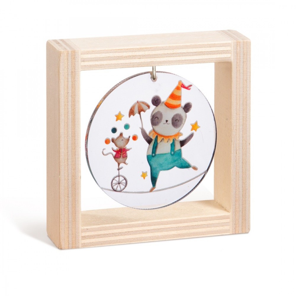 Ξύλινο καδράκι με plexiglass 