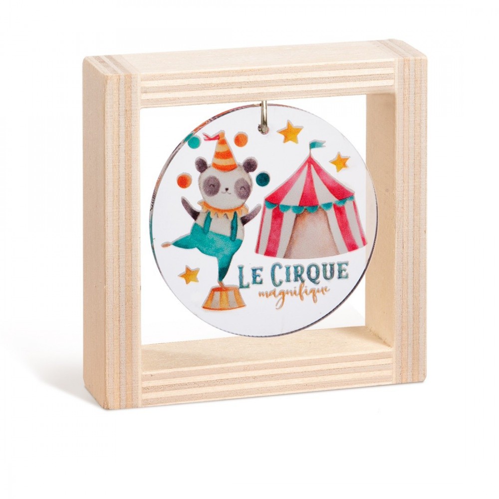 Ξύλινο καδράκι με plexiglass 