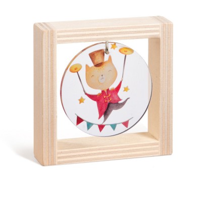 Ξύλινο καδράκι με plexiglass