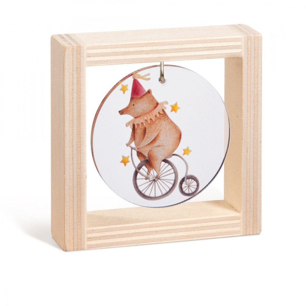 Ξύλινο καδράκι με plexiglass 