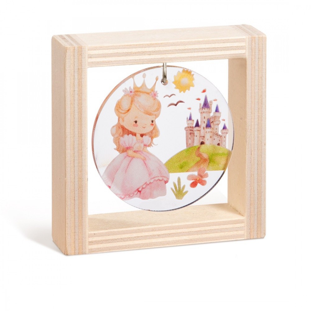 Ξύλινο καδράκι με plexiglass 