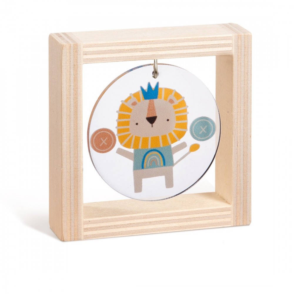 Ξύλινο καδράκι με plexiglass 