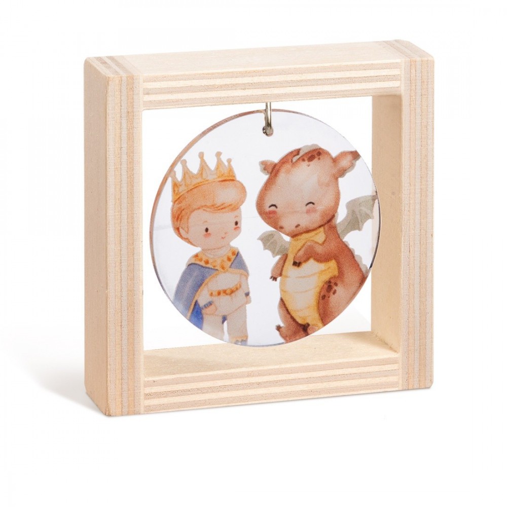 Ξύλινο καδράκι με plexiglass 