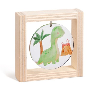 Ξύλινο καδράκι με plexiglass