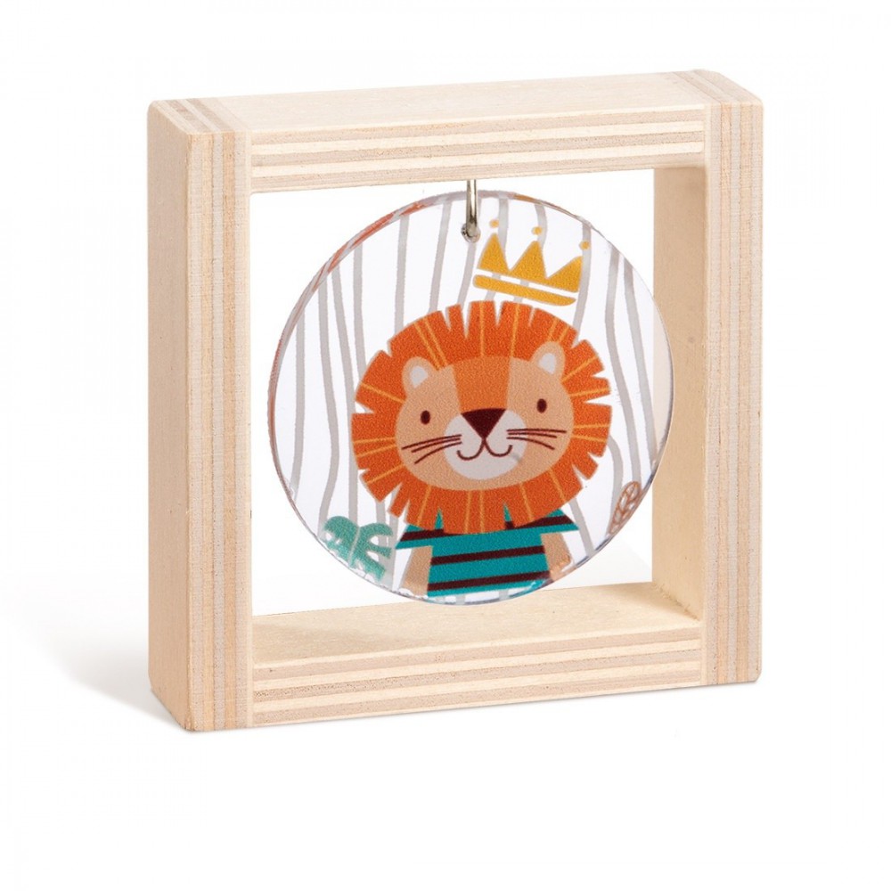 Ξύλινο καδράκι με plexiglass 