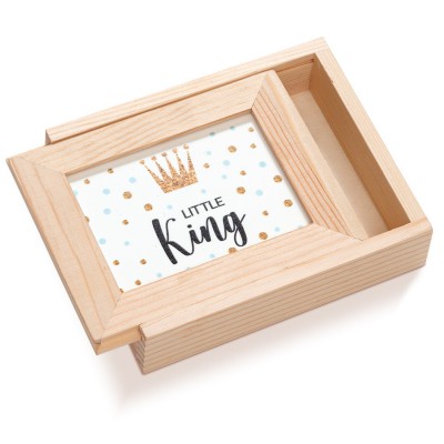 Ξύλινη Κασετίνα με κορνίζα Plexi