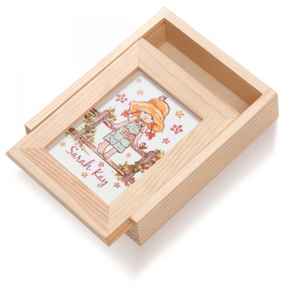 Ξύλινη Κασετίνα με κορνίζα Plexi 