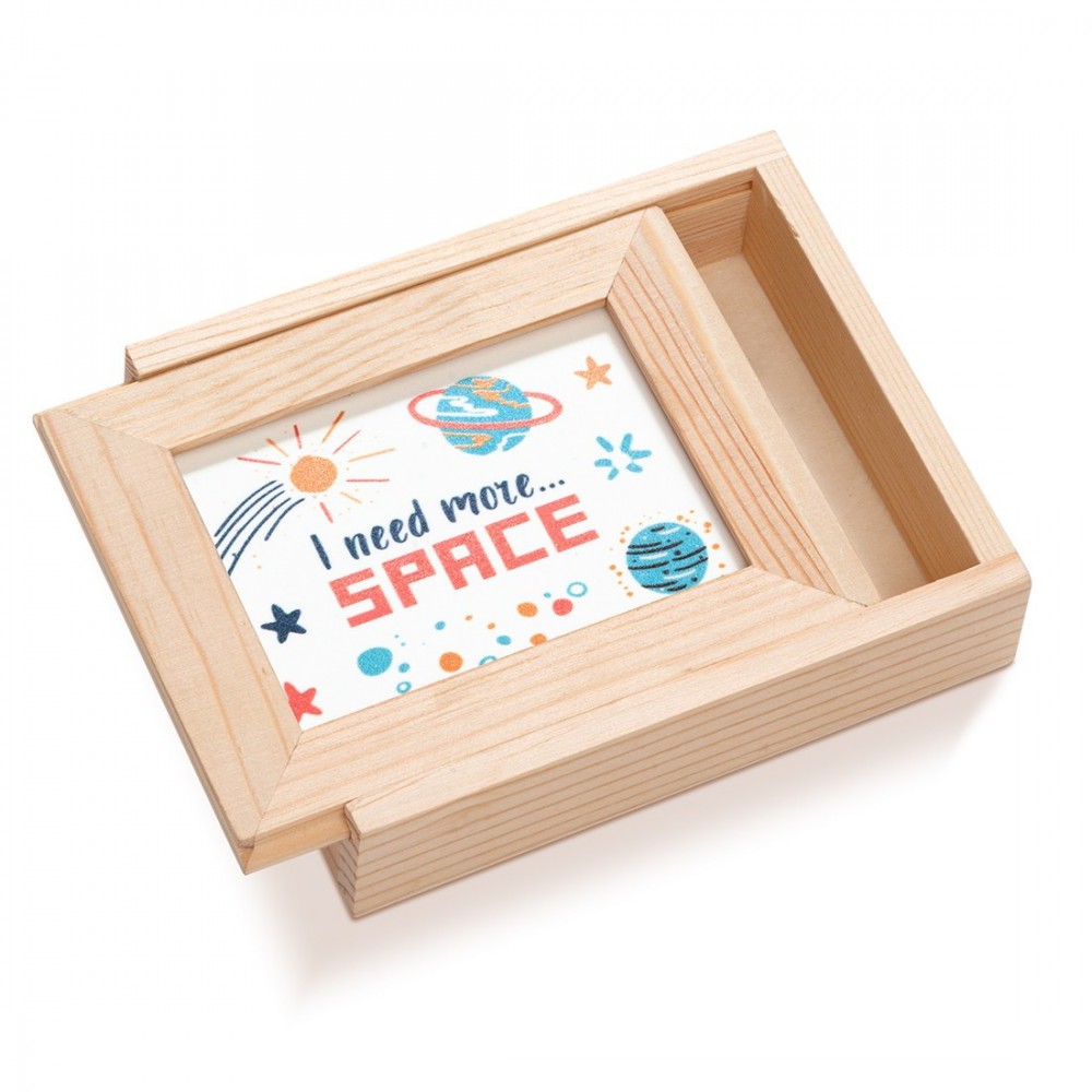 Ξύλινη Κασετίνα με κορνίζα Plexi 