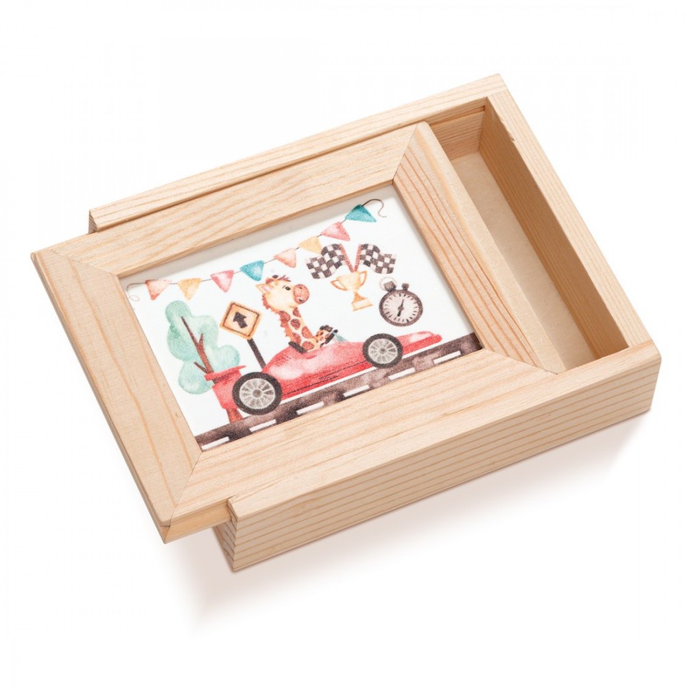 Ξύλινη Κασετίνα με κορνίζα Plexi 