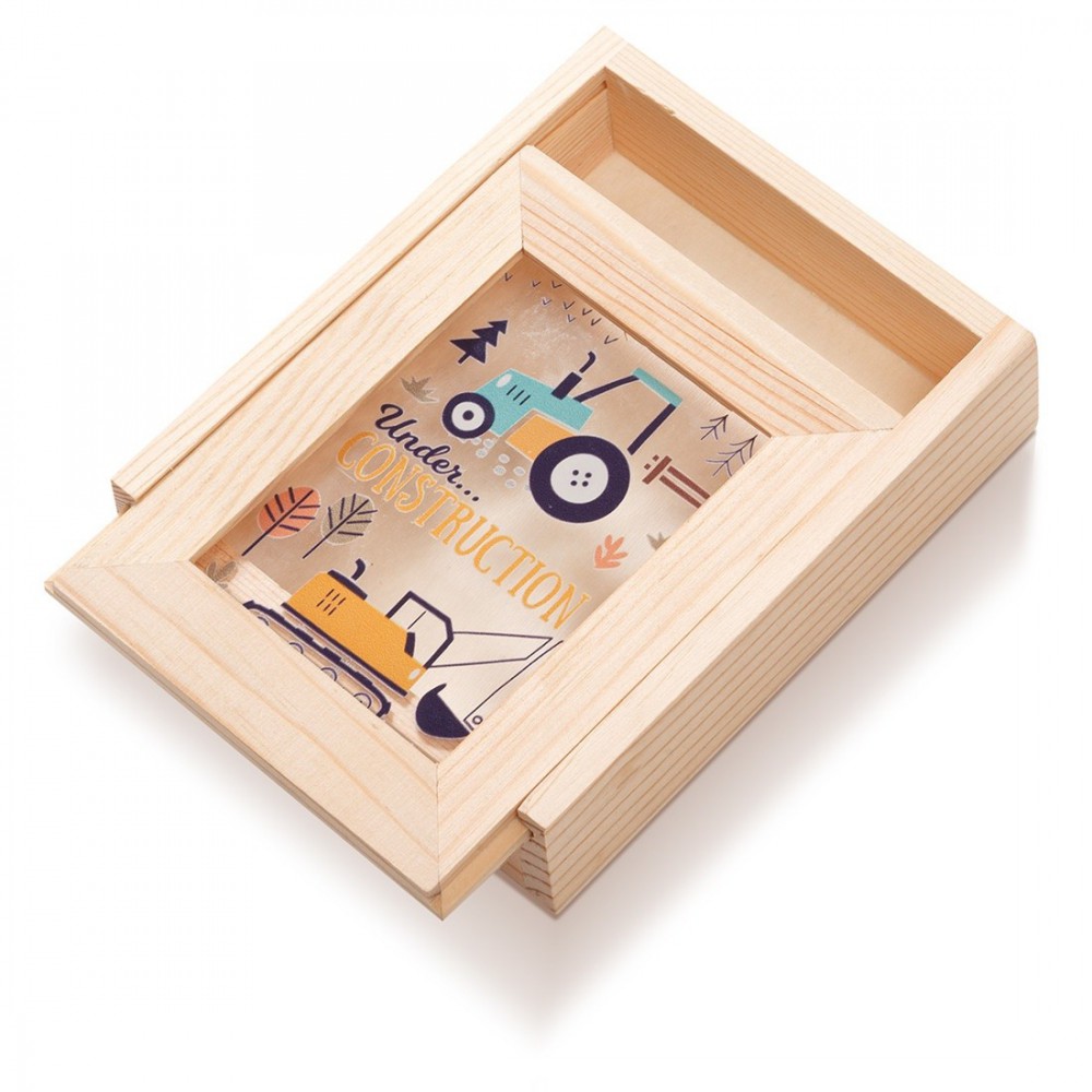 Ξύλινη Κασετίνα με κορνίζα Plexi 