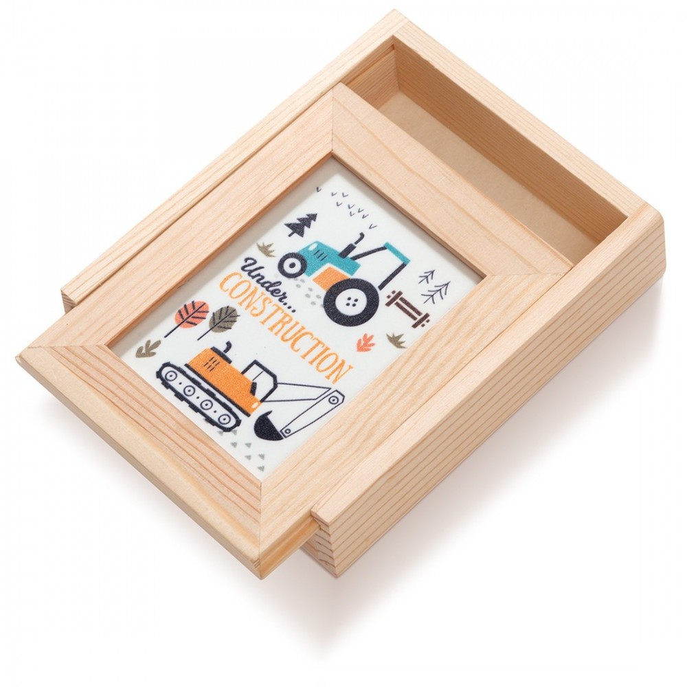 Ξύλινη Κασετίνα με κορνίζα Plexi 