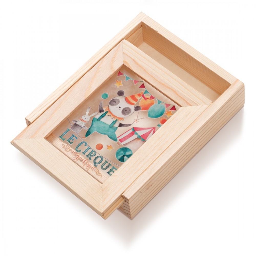 Ξύλινη Κασετίνα με κορνίζα Plexi 