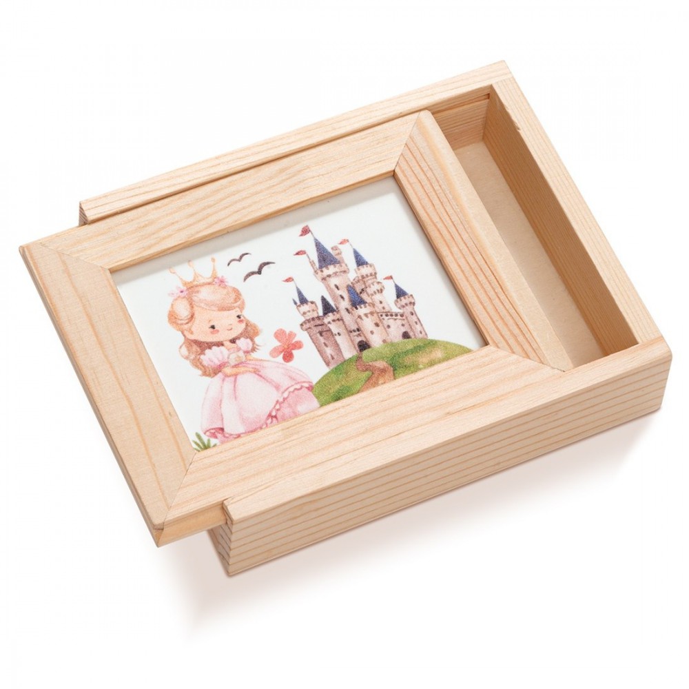 Ξύλινη Κασετίνα με κορνίζα Plexi 