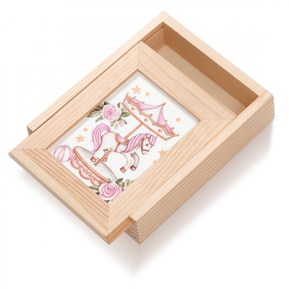 Ξύλινη Κασετίνα με κορνίζα Plexi 