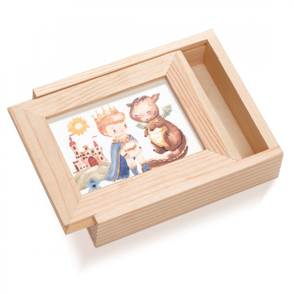 Ξύλινη Κασετίνα με κορνίζα Plexi 