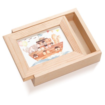 Ξύλινη Κασετίνα με κορνίζα Plexi