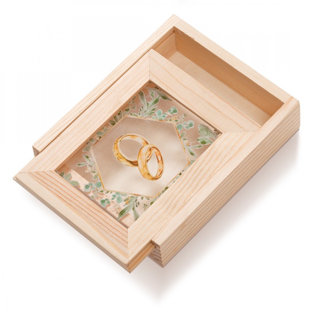 Ξύλινη Κασετίνα με κορνίζα Plexi 