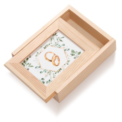 Ξύλινη Κασετίνα με κορνίζα Plexi