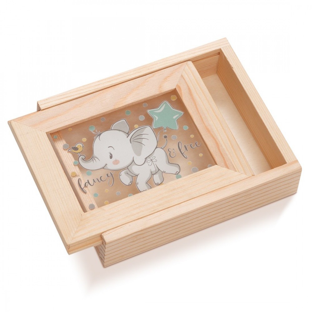 Ξύλινη Κασετίνα με κορνίζα Plexi 