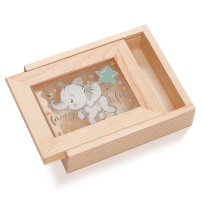 Ξύλινη Κασετίνα με κορνίζα Plexi