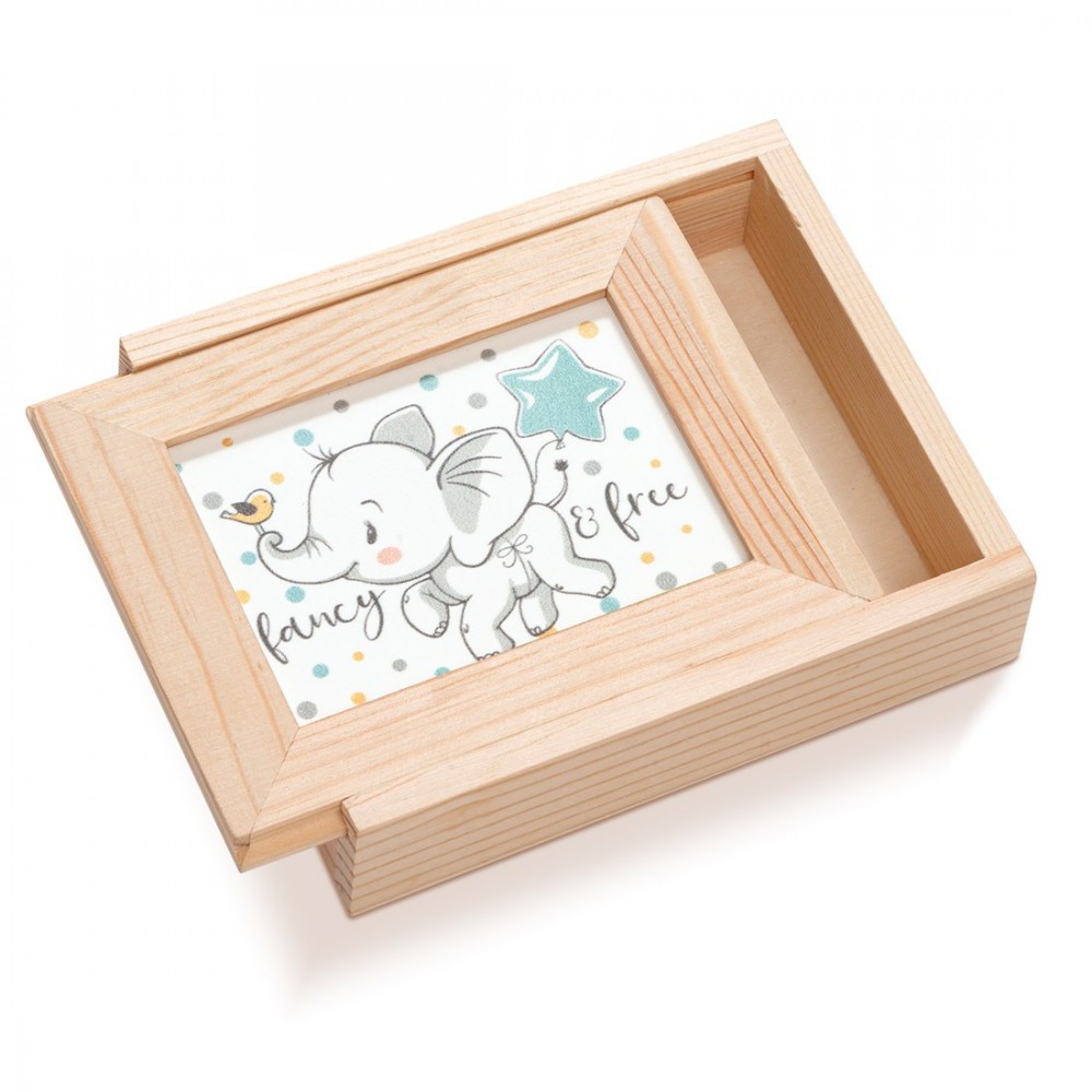 Ξύλινη Κασετίνα με κορνίζα Plexi 