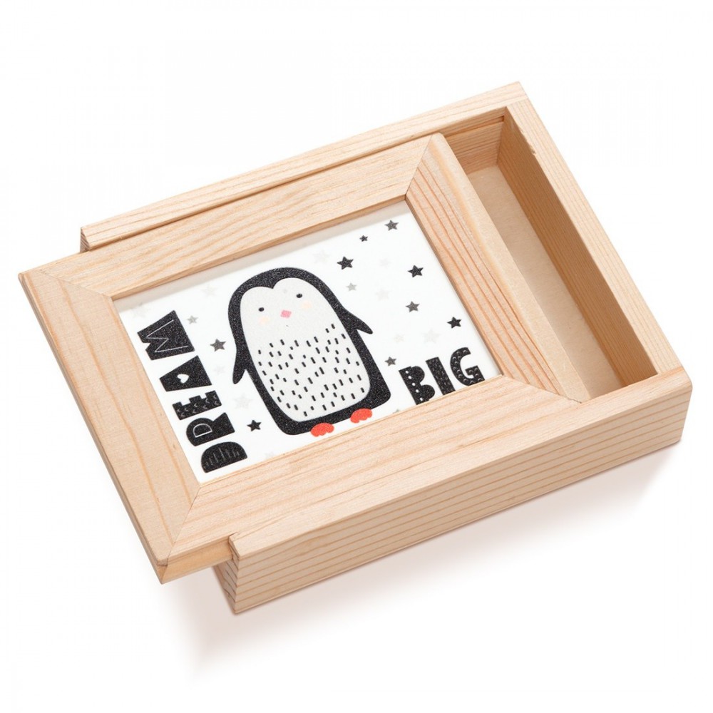 Ξύλινη Κασετίνα με κορνίζα Plexi 