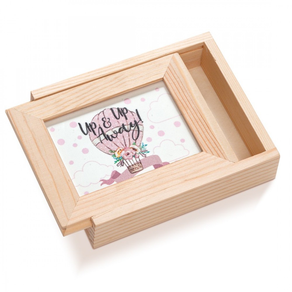 Ξύλινη Κασετίνα με κορνίζα Plexi 