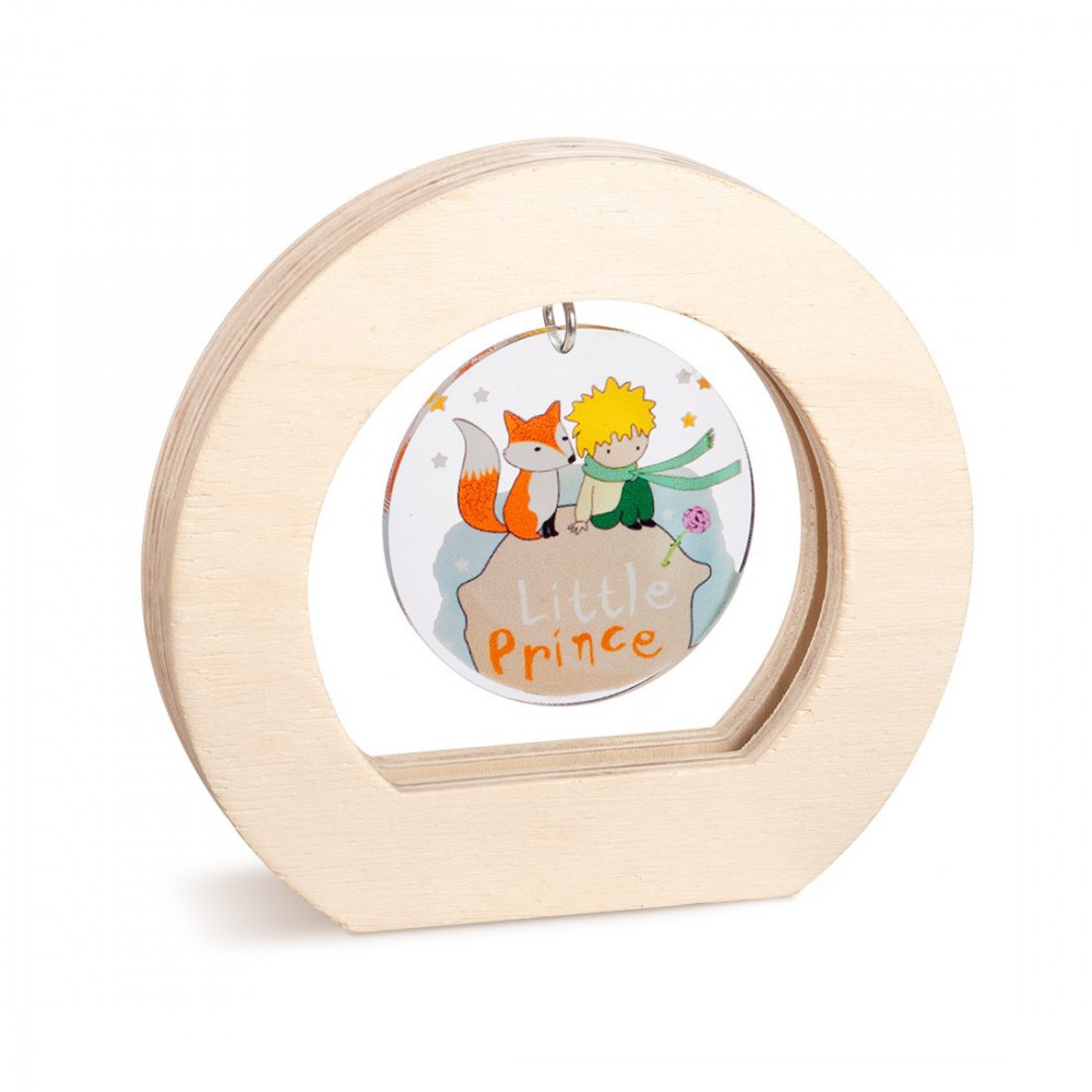 Ξύλινο Οβάλ Καδράκι με Plexi 