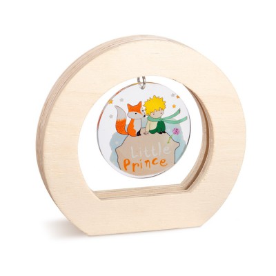 Ξύλινο Οβάλ Καδράκι με Plexi