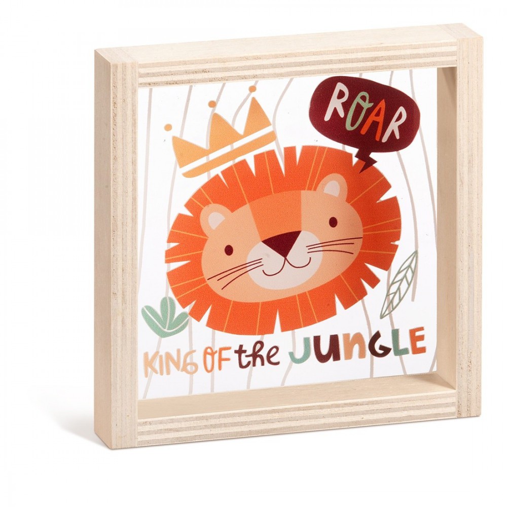 Ξύλινο Καδράκι με Plexi 