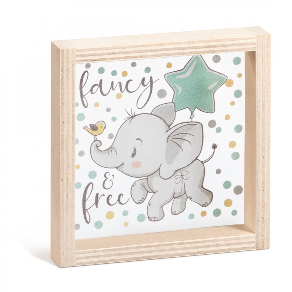 Ξύλινο Καδράκι με Plexi 