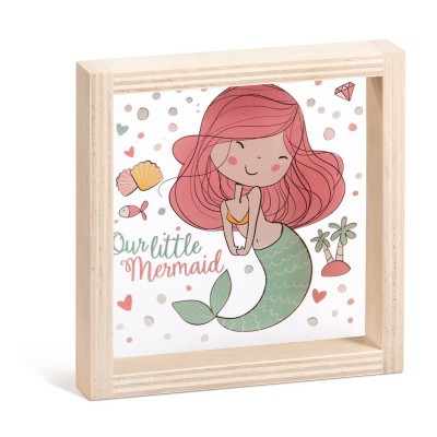 Ξύλινο Καδράκι με Plexi