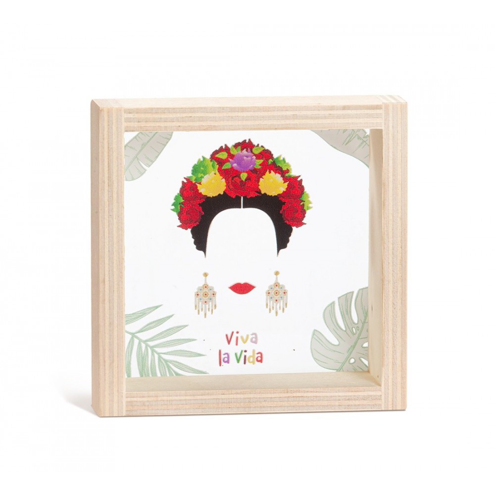 Ξύλινο Καδράκι με Plexi 