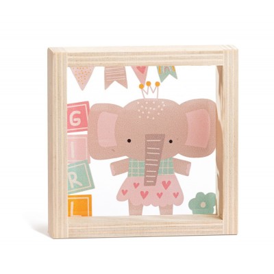 Ξύλινο Καδράκι με Plexi