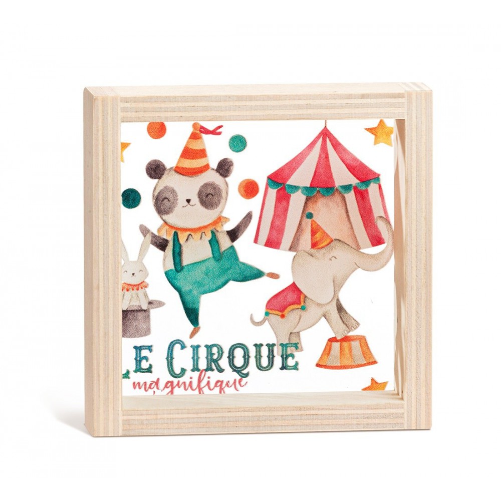 Ξύλινο Καδράκι με Plexi 