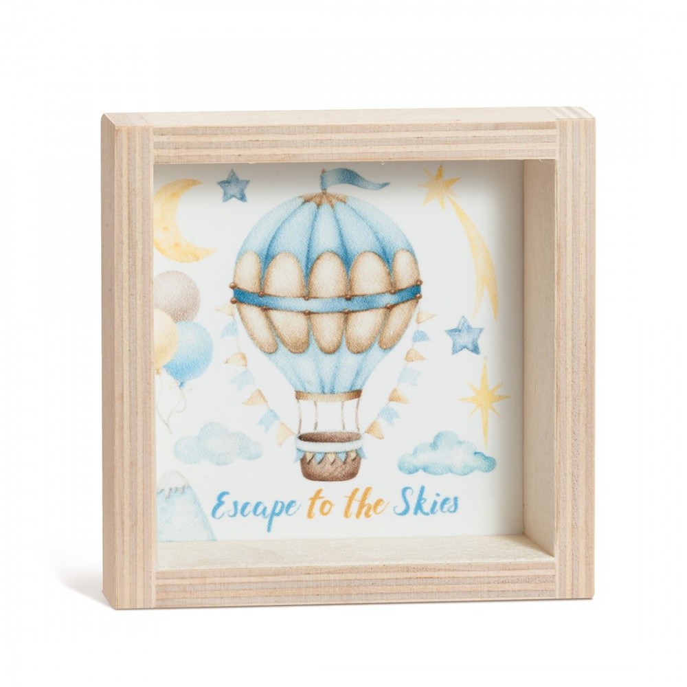 Ξύλινο Καδράκι με Plexi 