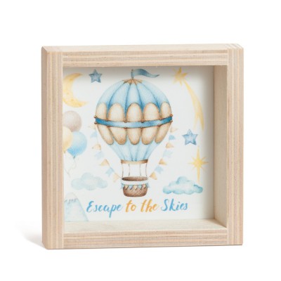 Ξύλινο Καδράκι με Plexi