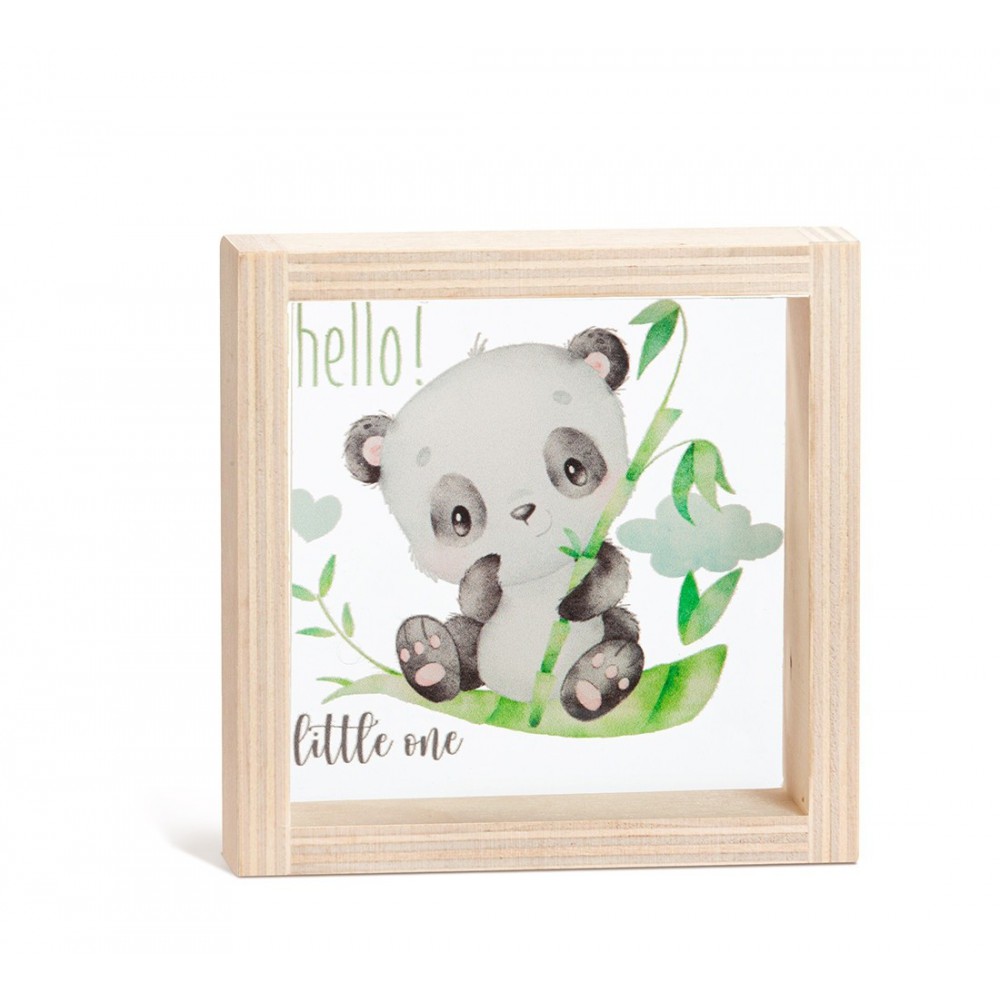 Ξύλινο Καδράκι με Plexi 