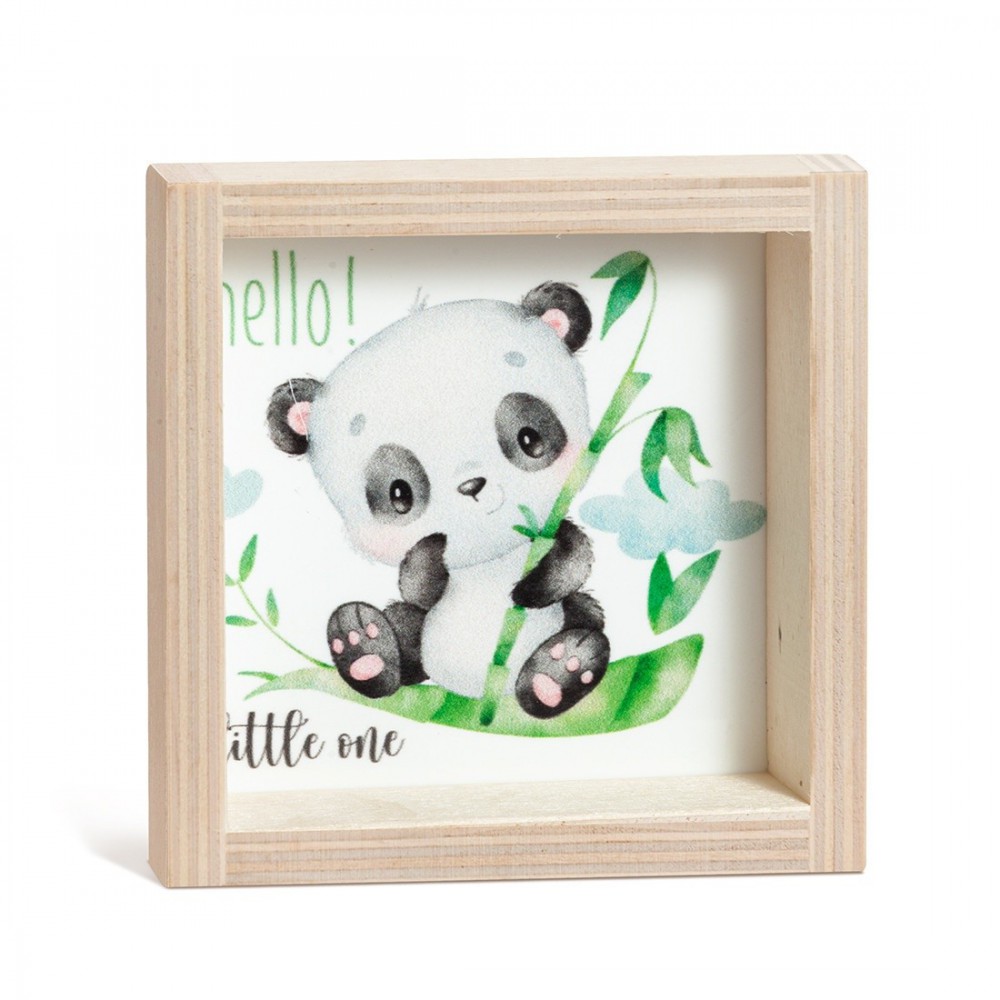 Ξύλινο Καδράκι με Plexi 