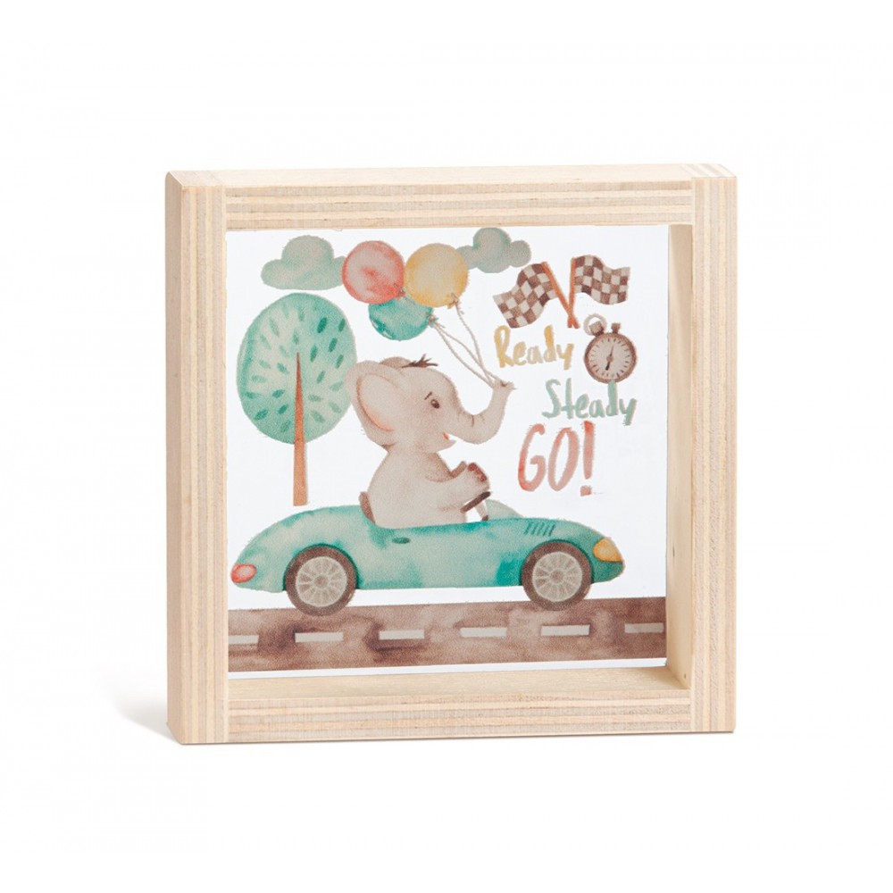 Ξύλινο Καδράκι με Plexi 