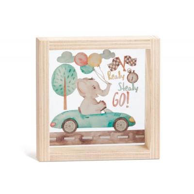 Ξύλινο Καδράκι με Plexi