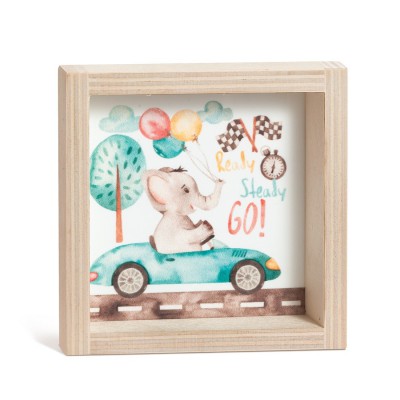 Ξύλινο Καδράκι με Plexi