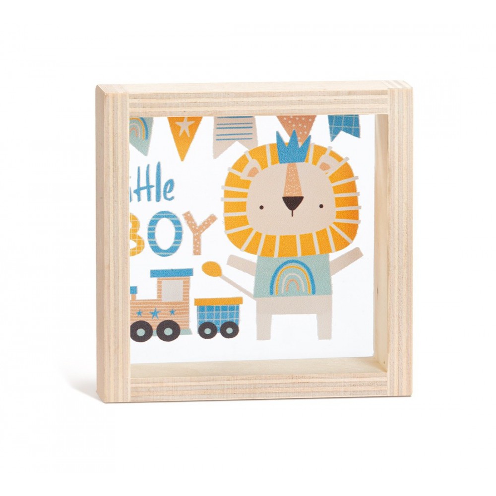 Ξύλινο Καδράκι με Plexi 