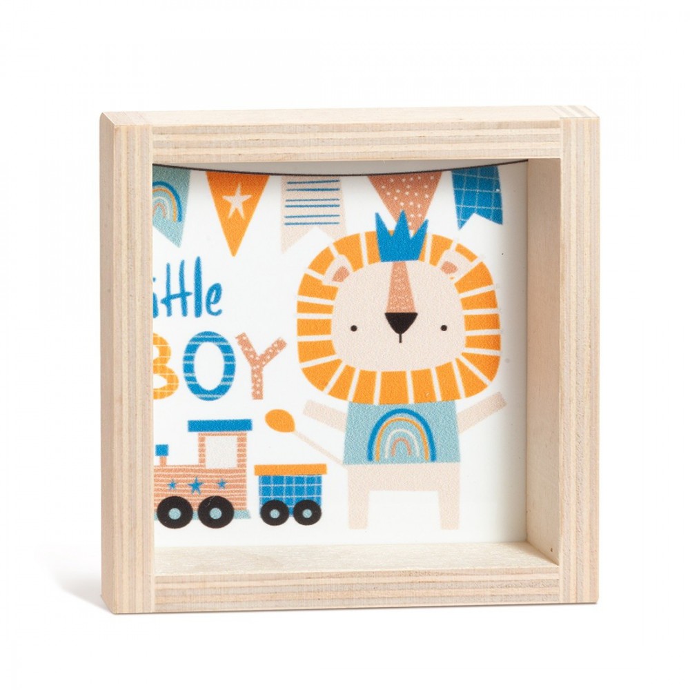 Ξύλινο Καδράκι με Plexi 