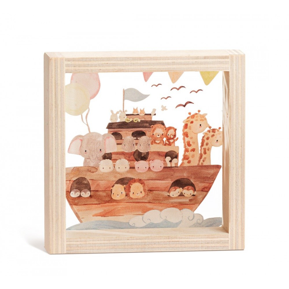 Ξύλινο Καδράκι με Plexi 