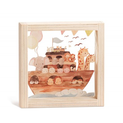 Ξύλινο Καδράκι με Plexi