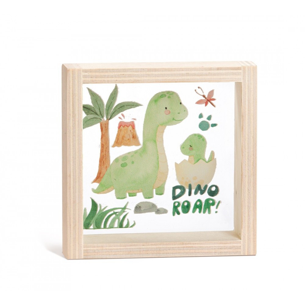 Ξύλινο Καδράκι με Plexi 