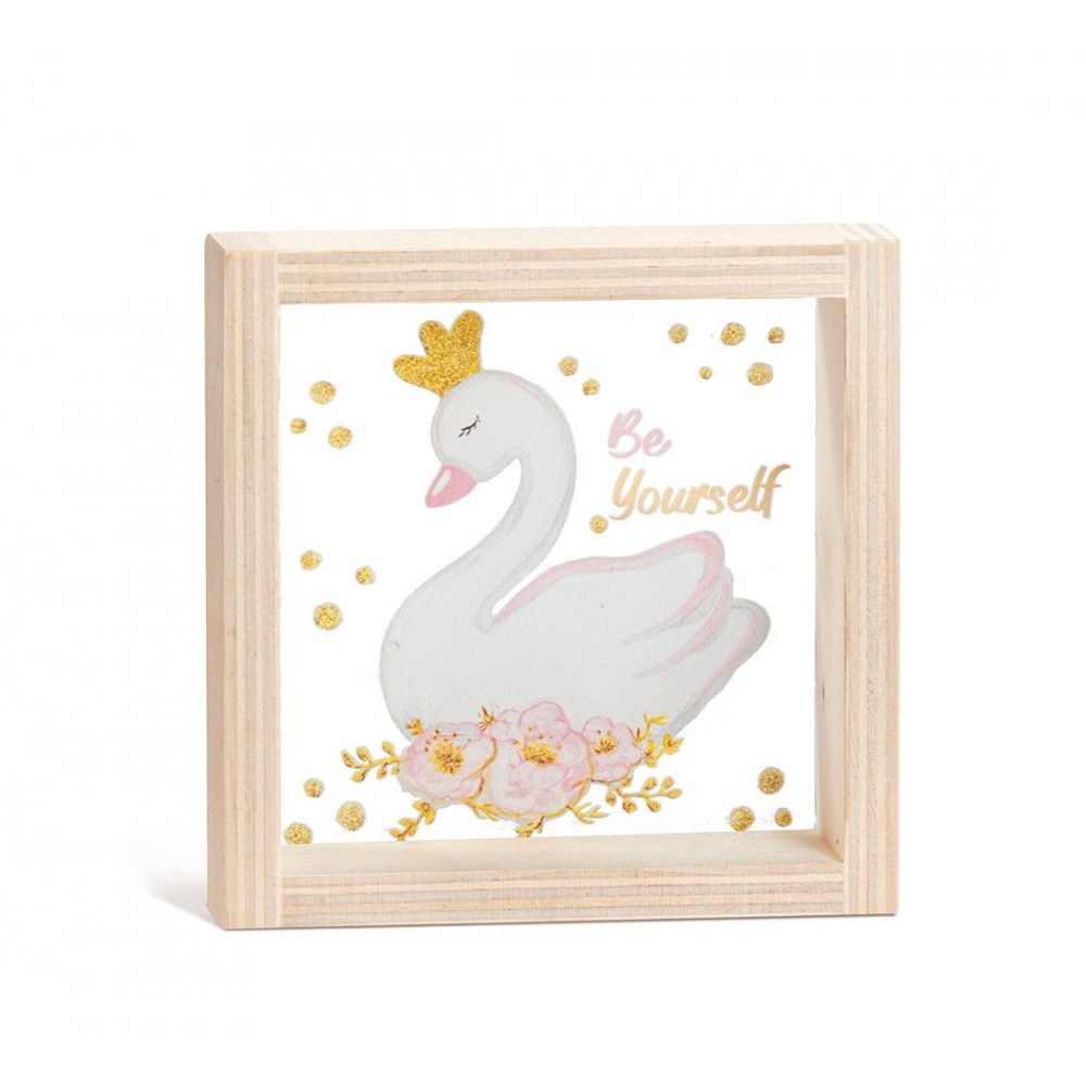 Ξύλινο Καδράκι με Plexi 